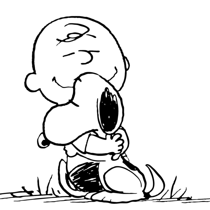 Snoopy and Charlie Brown hug | Influences board | Clipart library