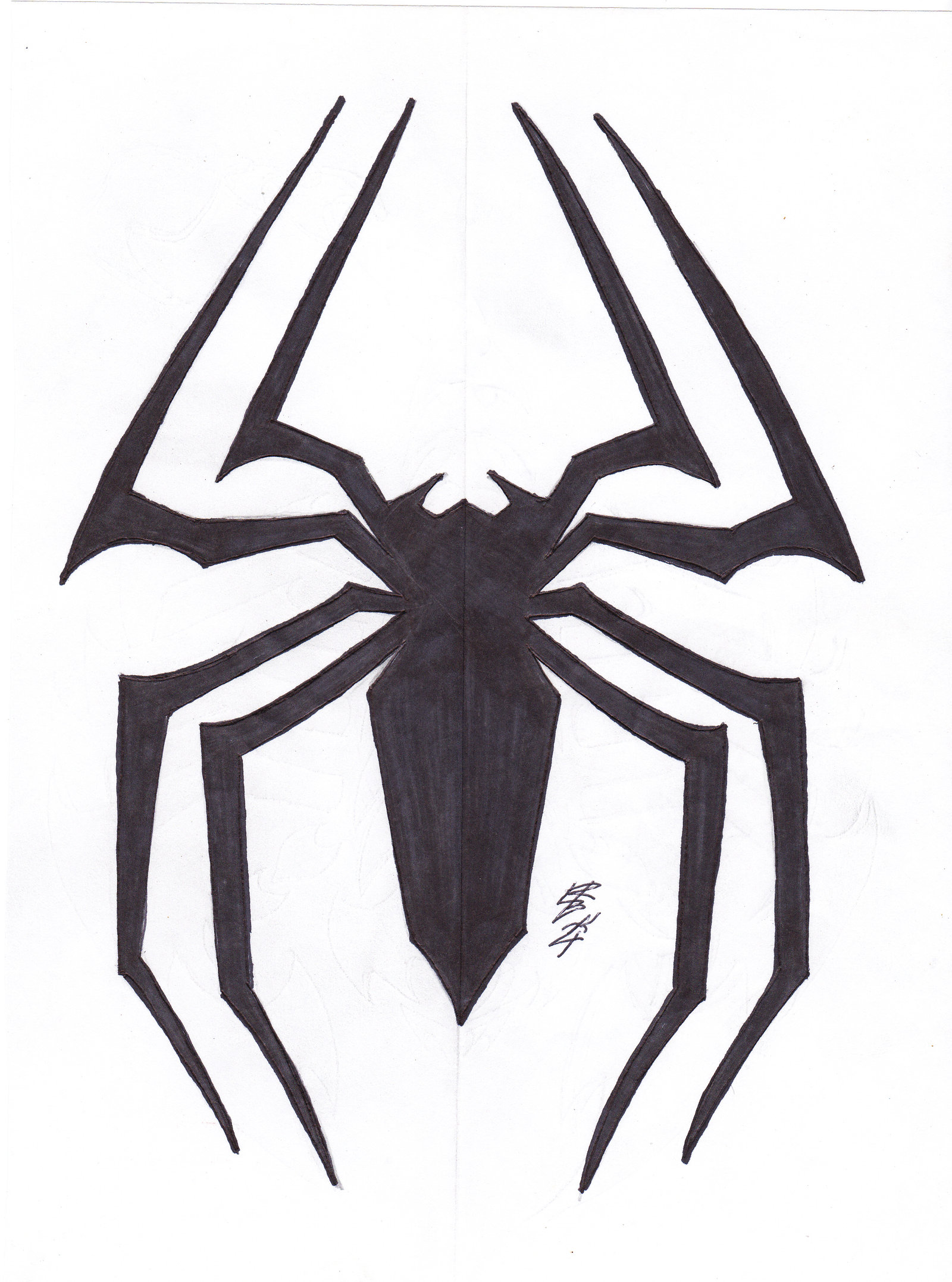 Spider-Man Dr. Curt Connors Venom Logo Drawing, amazing, angle, heroes png  | PNGEgg