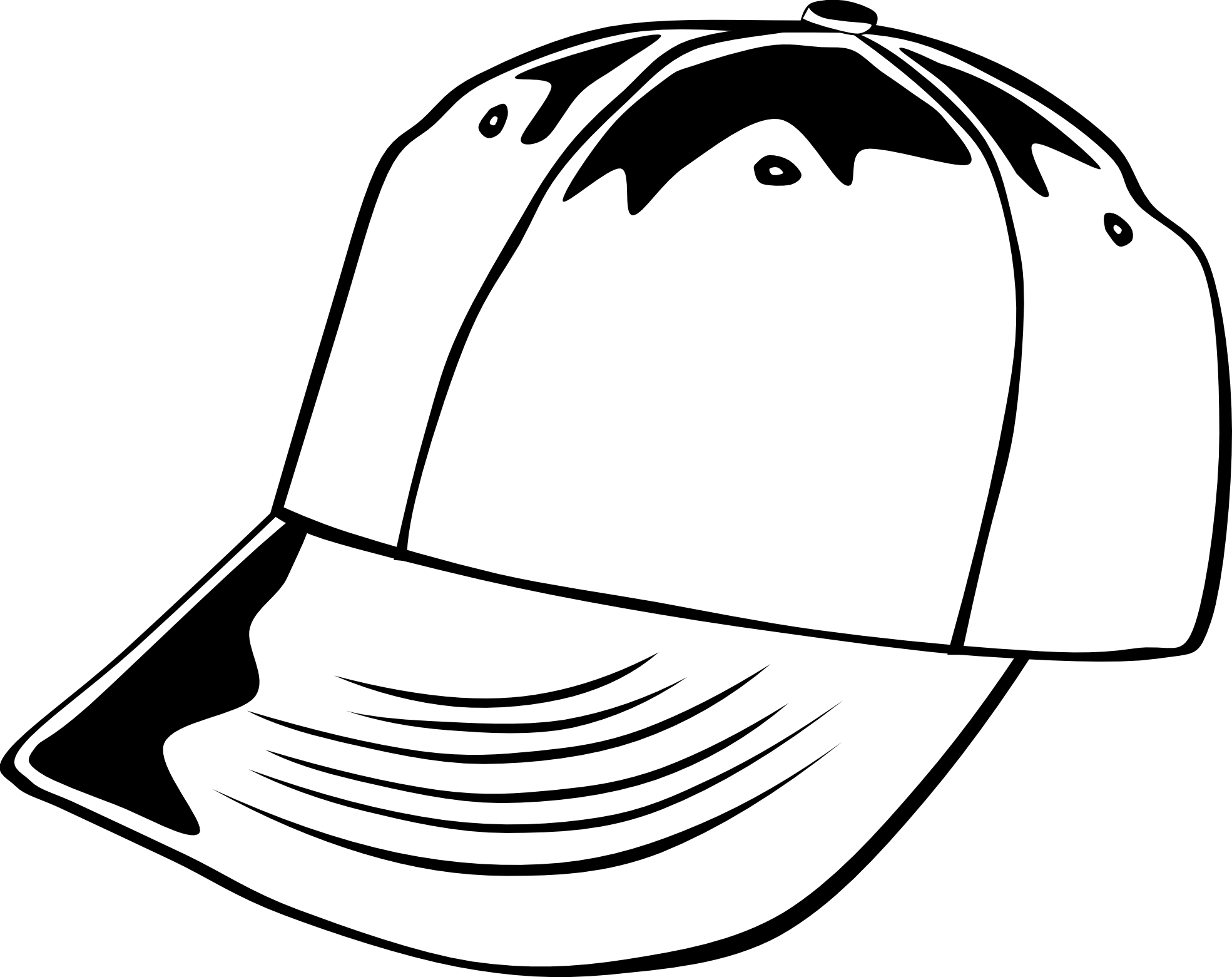 Classic Baseball Cap Illustration - Clean Vector Design for Apparel & Merchandise