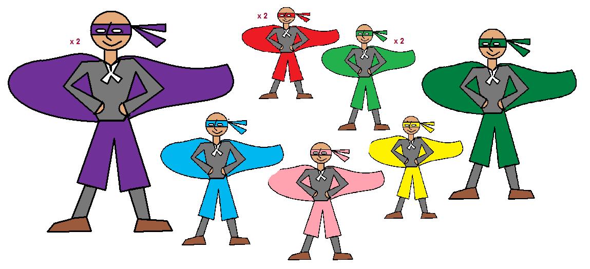 Superhero Costume Color Variants - Customizable Hero Designs for Kids & Events