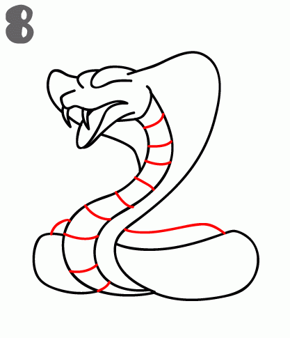 Simple Sketch Of Viper Snake Stock Photo, Picture and Royalty Free Image.  Image 106736668.