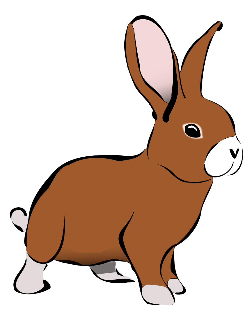 Friendly Brown Rabbit Illustration for Kids’ Content & Educational Sites