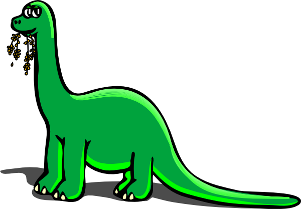 Friendly Brachiosaurus Dinosaur Cartoon for Kids & Education