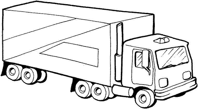 Semi-Truck Illustration for Logistics and Transportation Content