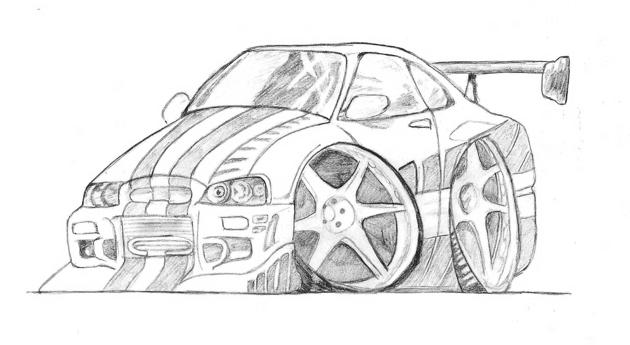 Car Side View Sketching Tutorial  Car Body Design