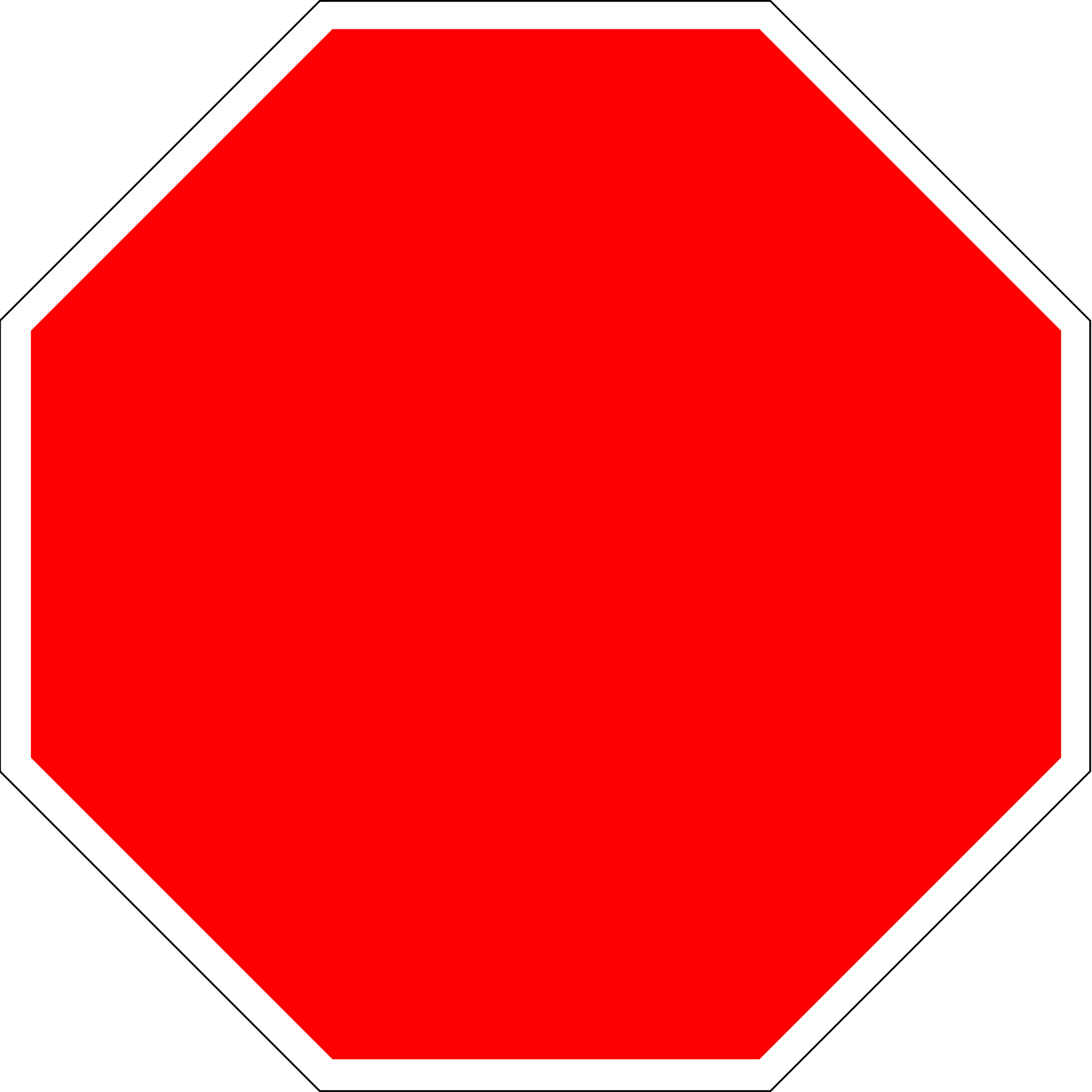 Blank Stop Sign Printable - Clipart library