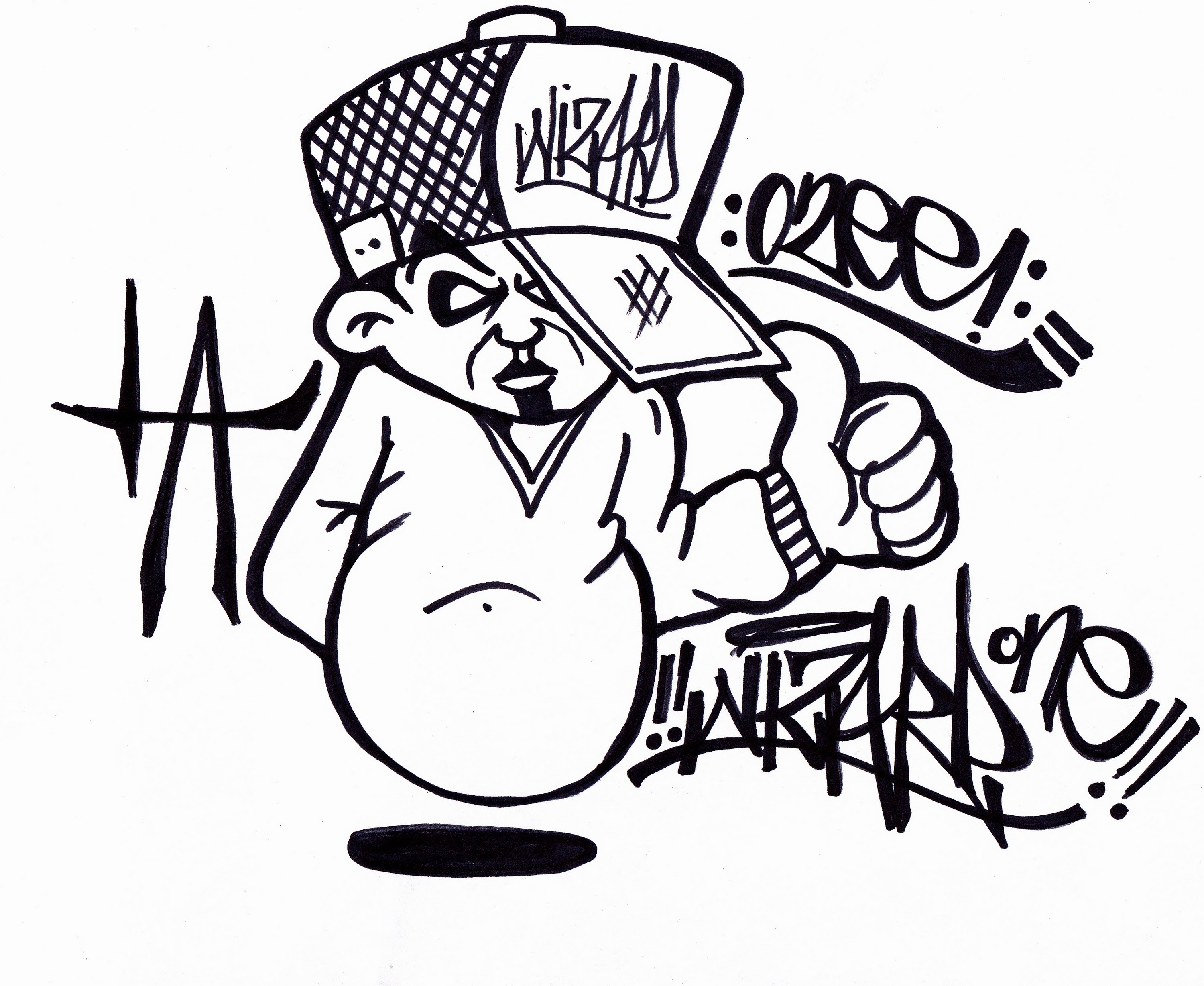 Como Dibujar Un Graffiti Character How To Draw A Graf - vrogue.co