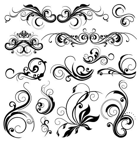 swirly designs |  decorative-design-filigree-flourish-graphic 