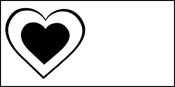 Black and White Heart Clipart | Free Clip Art from Pixabella