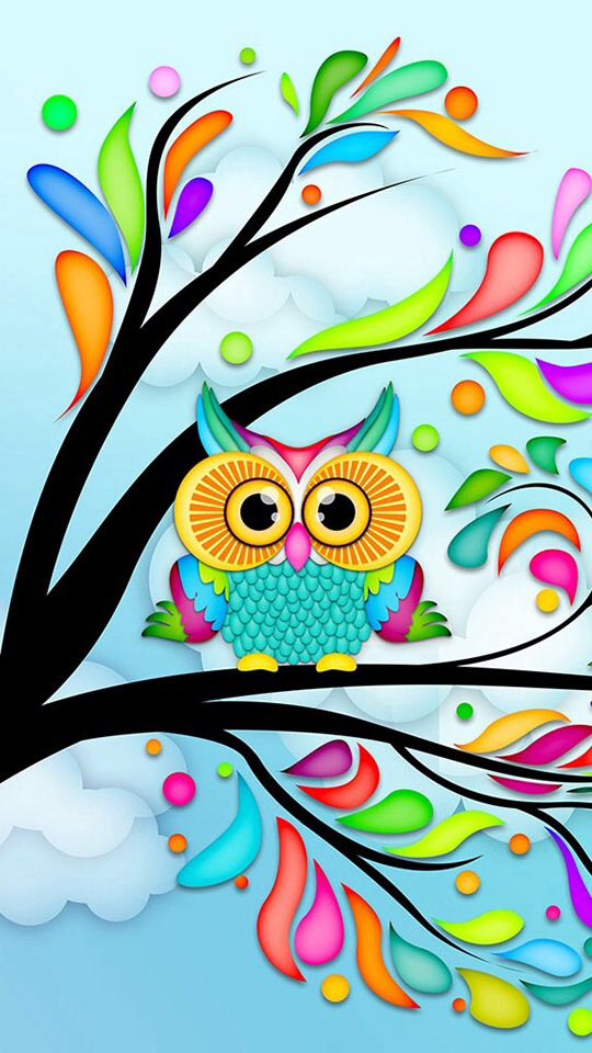 cute cartoon owl wallpaper
