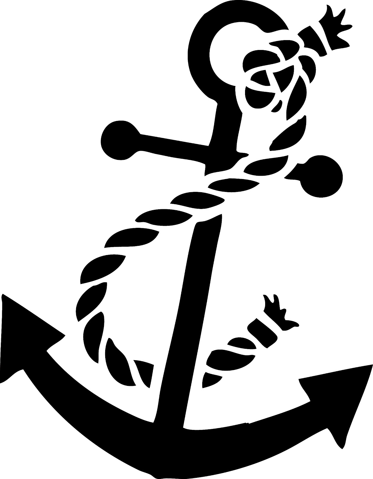 simple anchor silhouette