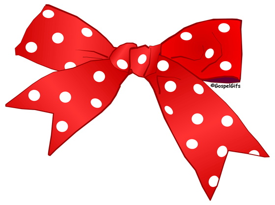 Red Polka Dot Bow - Festive Decoration for Gifts & Celebrations