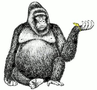Free gorilla-w-mouse Clipart - Free Clipart Graphics, Images and 