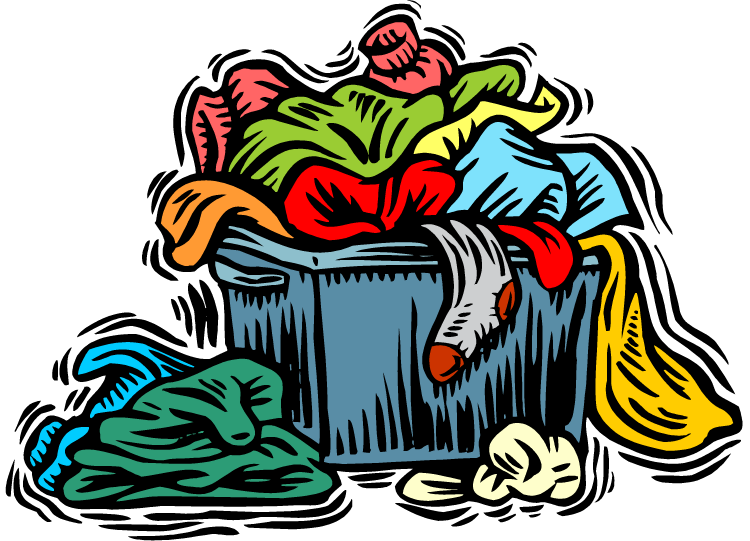 Laundry Overflow Illustration - Visual for Laundry Tips & Organization Guides