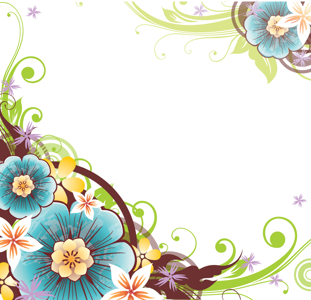 Border Flowers Png - Clipart library