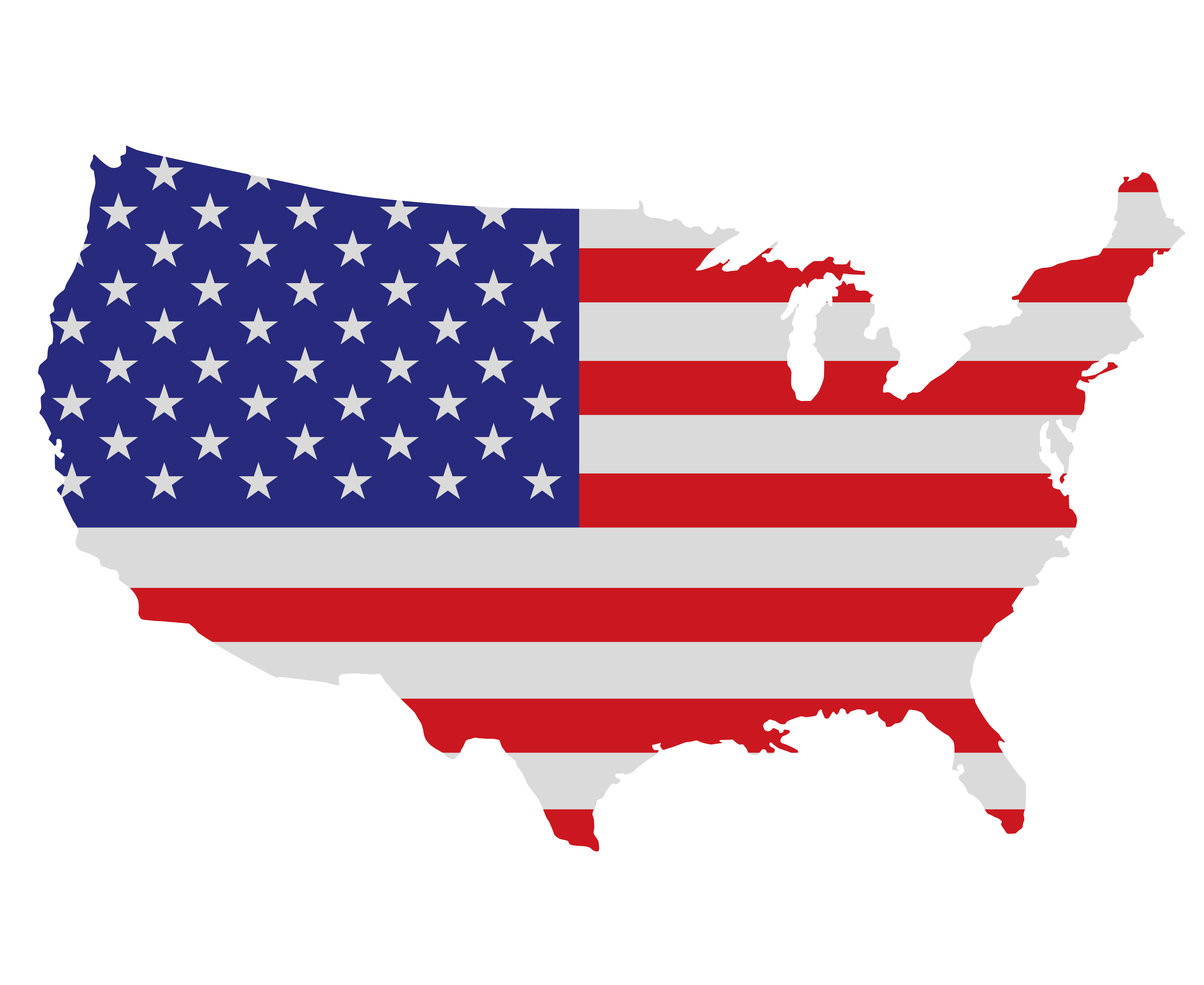 United States with American Flag - Return to Order