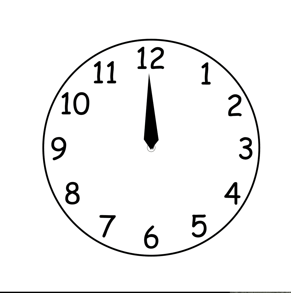 Images For  Blank Analog Clock Clip Art