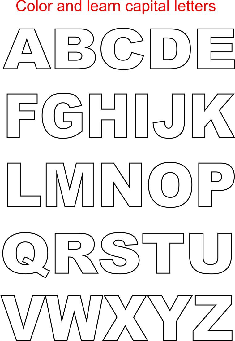 Printable Cut Out Letters A-Z