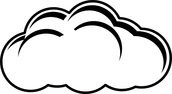 Cloud Outline Clip Art at Clipart library - vector clip art online 