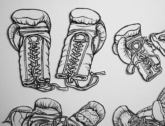 Sketch Boxing Gloves Tattoo Idea  BlackInk