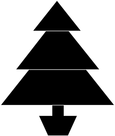 Clip Art Christmas Tree Black And White | Clipart library - Free