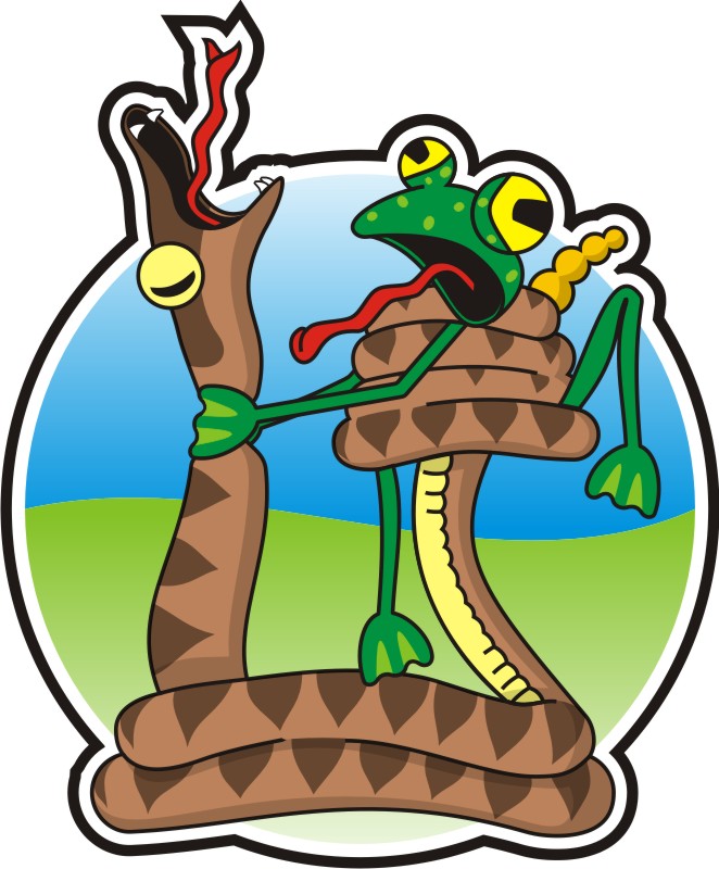 frog with snake cartoon - CorelDRAW Community