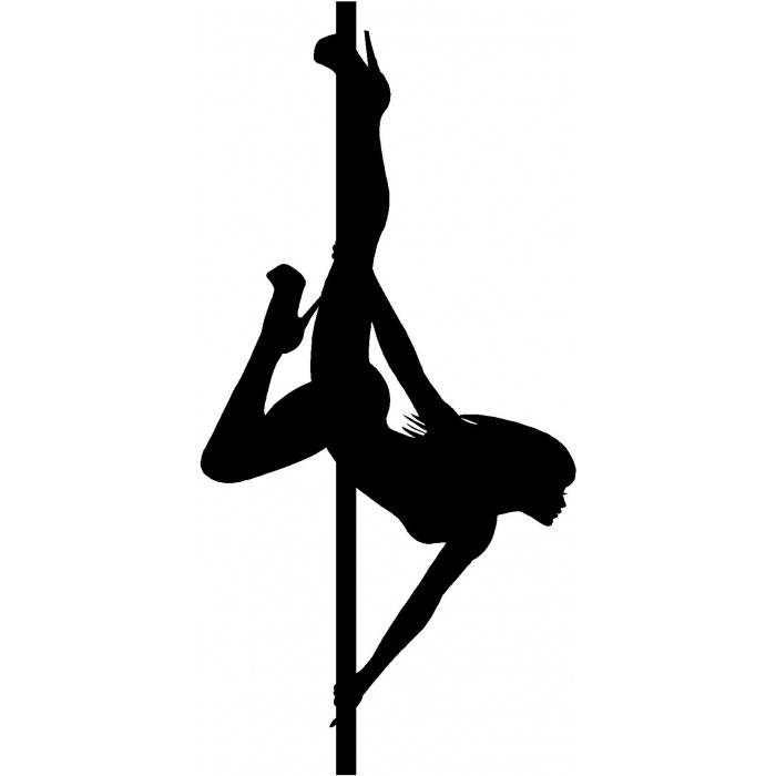Girl dancing around pole - Signmash logos and vinyl letters