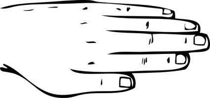 Hand Illustration - Simple Line Art for Medical, Educational, or Design Use