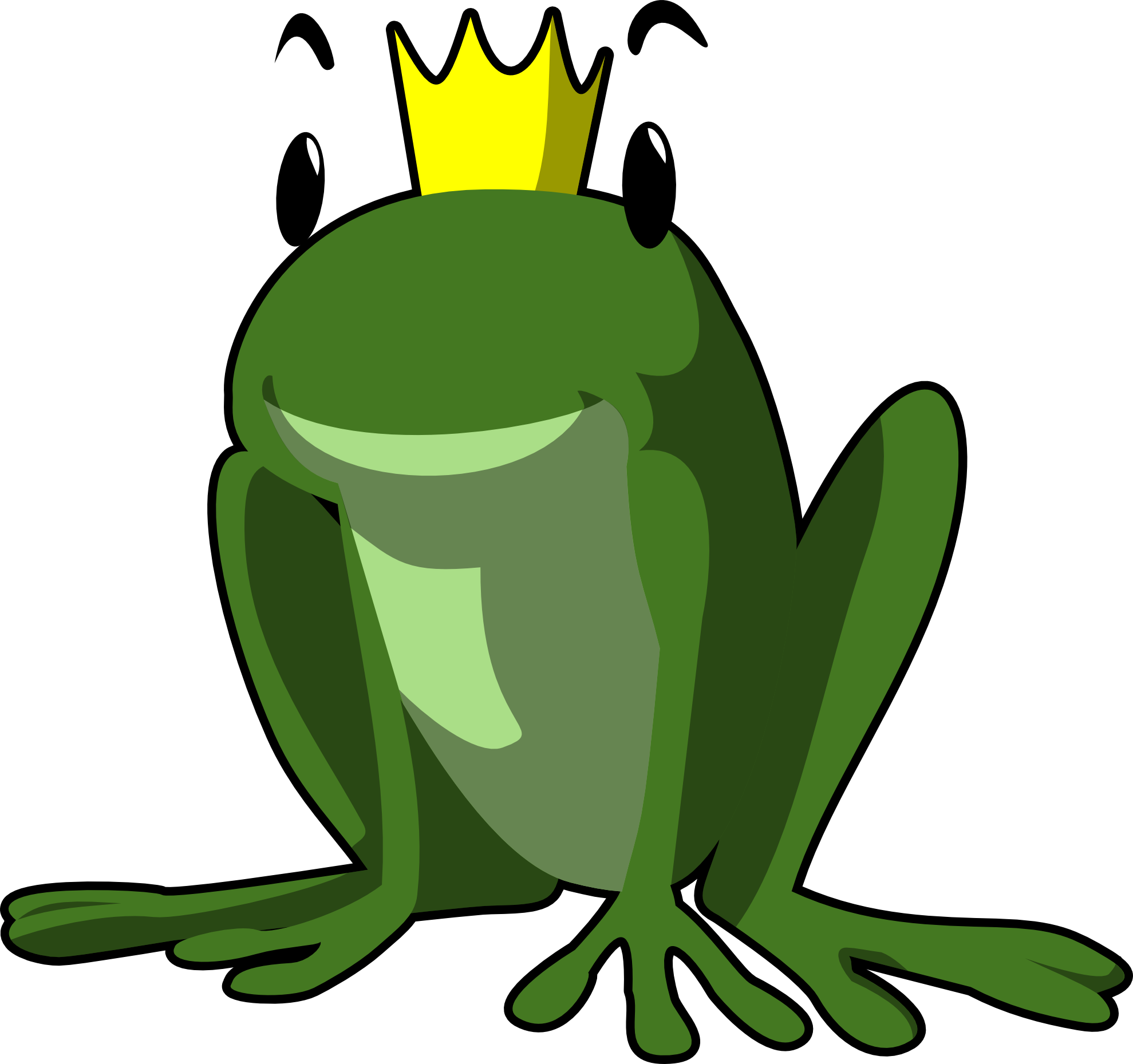 Cute Frog Prince Clipart | Clipart library - Free Clipart Images