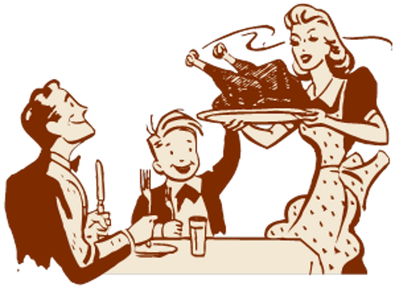 family night supper clipart