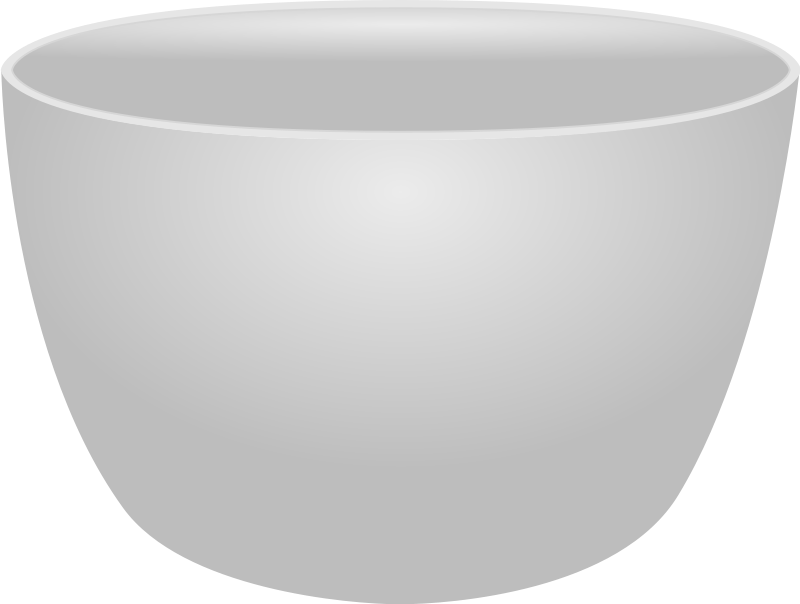 White Ceramic Bowl - Minimalist Kitchenware for Everyday Use