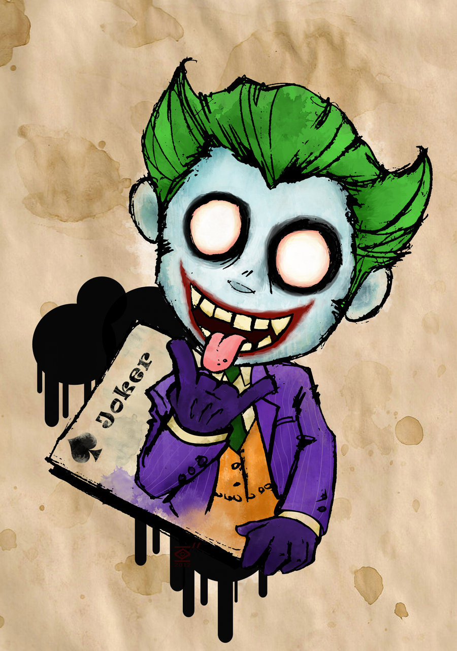 Joker Cartoon Card