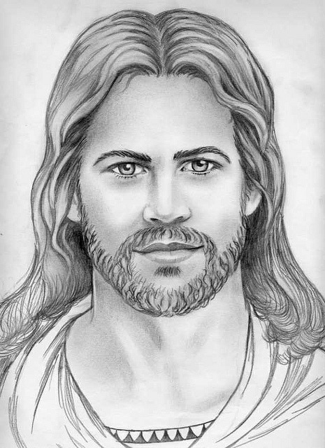 Jesus Christ Face Hand Drawn Pencil Illustration Stock Illustration -  Illustration of drawn, spiritual: 129968860