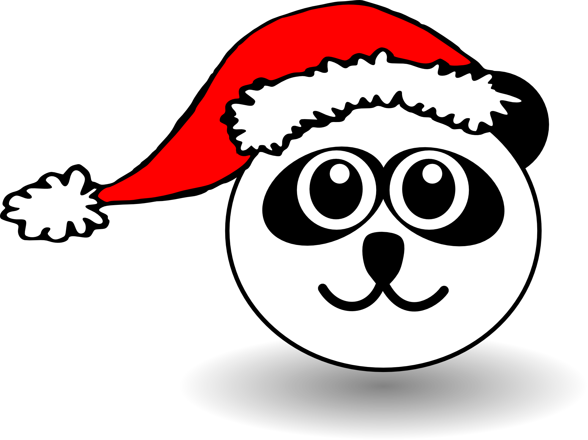 christmas panda colouring pages - Clip Art Library