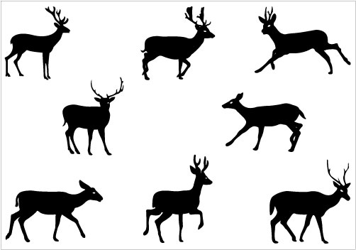 Deer Silhouette Clip Art - Clipart library