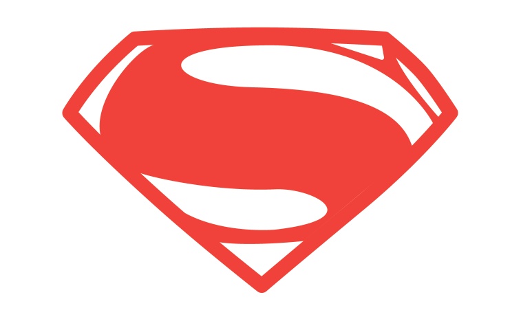 Superman Logo Outline - Clipart library