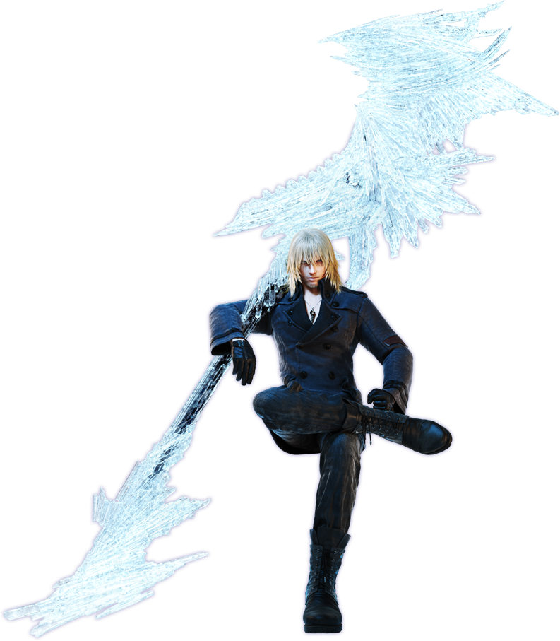 Ice-Winged Warrior Character Art - Fantasy Game Concept