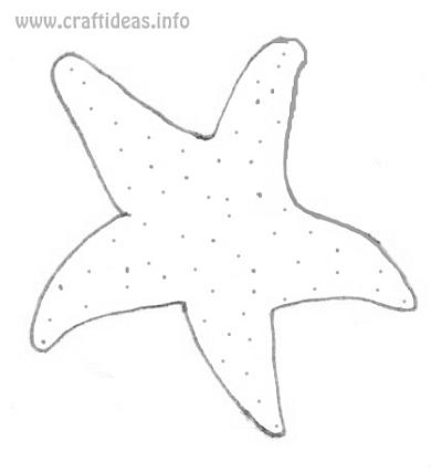 Free Summer and Maritime Craft Patterns - Starfish Pattern B