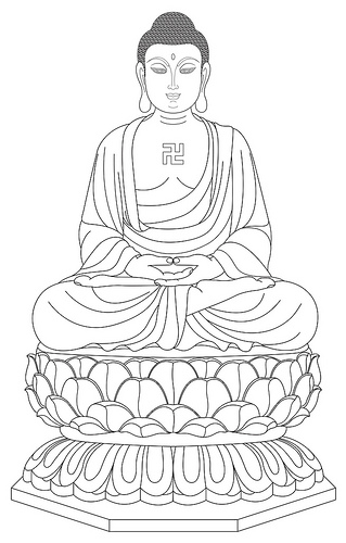 Gautama Buddha  Drawing Skill