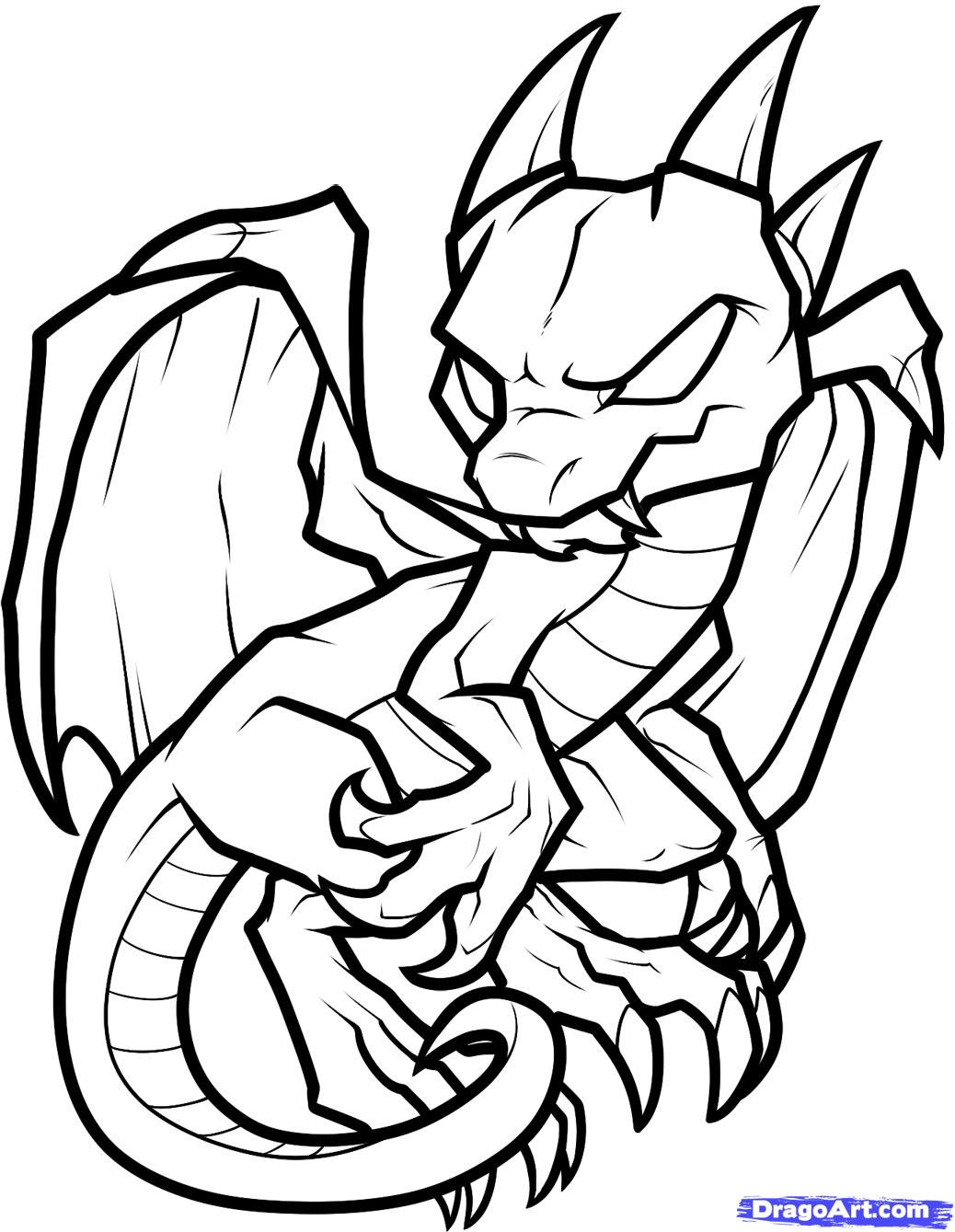 easy to draw baby dragons