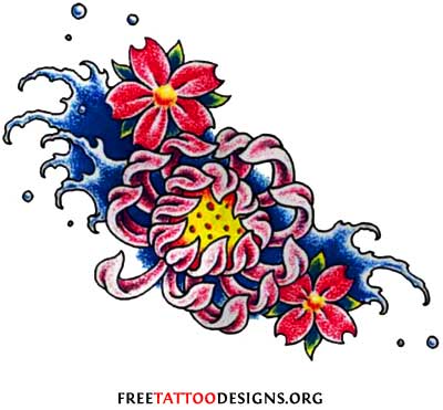 Hand Drawn Flower Tattoo ,coloring Book Japanese Style Stock Illustration -  Illustration of japan, japanese: 95065010