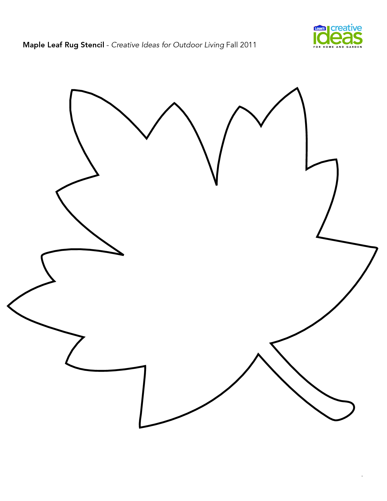 Leaf Stencil Clip Art Library