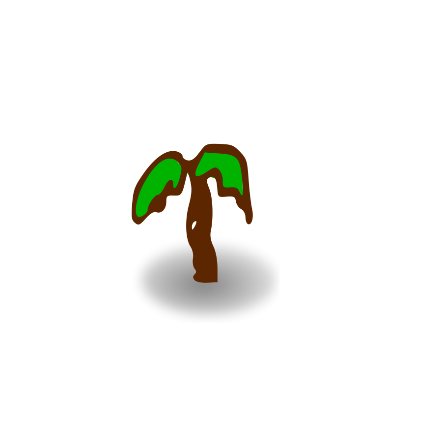 RPG map symbols: palm tree SVG Vector file, vector clip art svg 