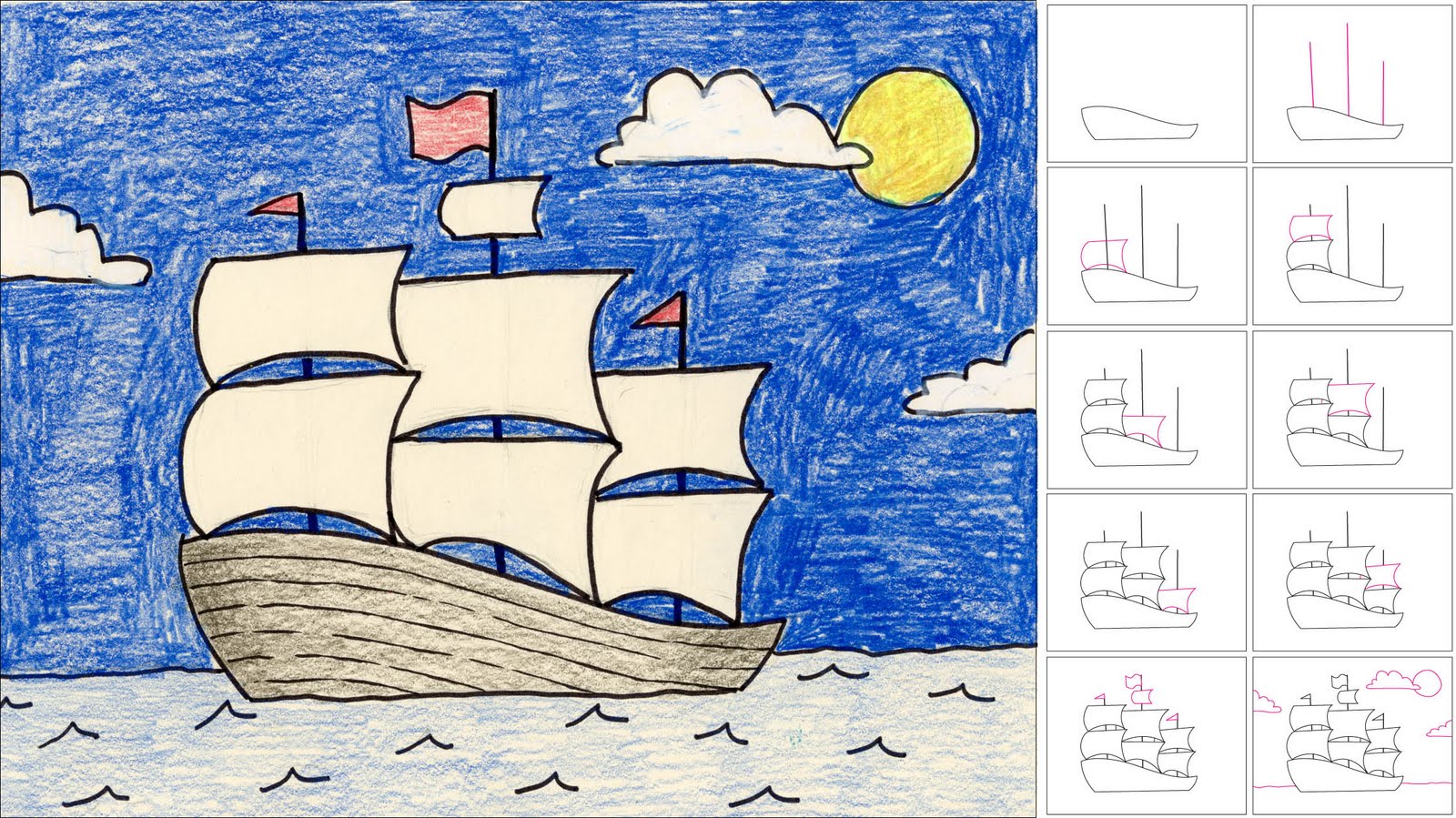 Watercolor Ship Kids Drawing, Ship, Watercolor, Drawing PNG and Vector with  Transparent Background for Free Download