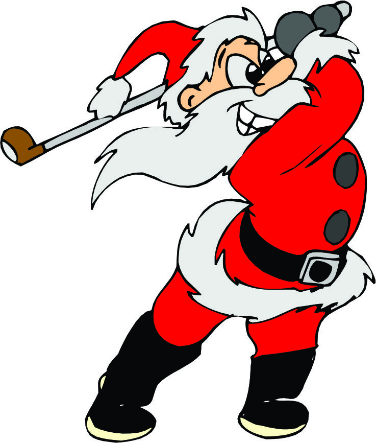 santa golfing clipart - Clip Art Library