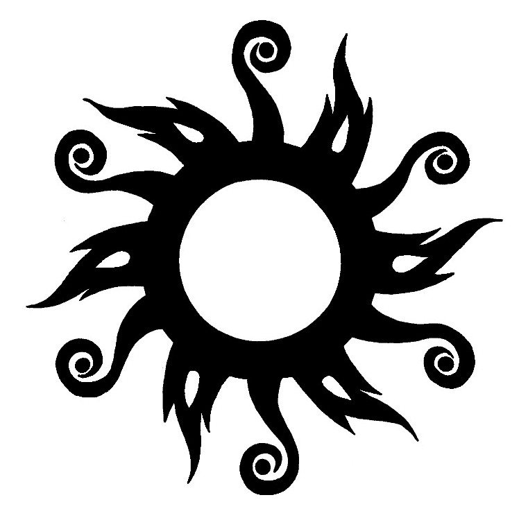 Tribal Sun Designs for Tattoo | Tattoo Hunter - Clipart library 
