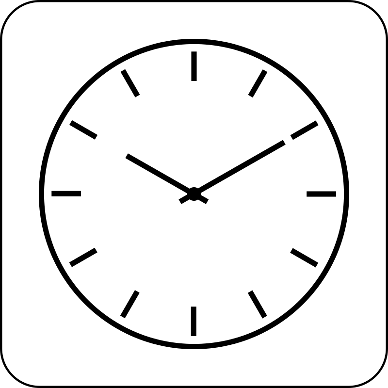 Simple Clock Vector Graphics Free Svg - vrogue.co