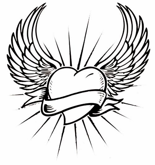 Angel Wings Stencil  Free Printable Templates for Crafts