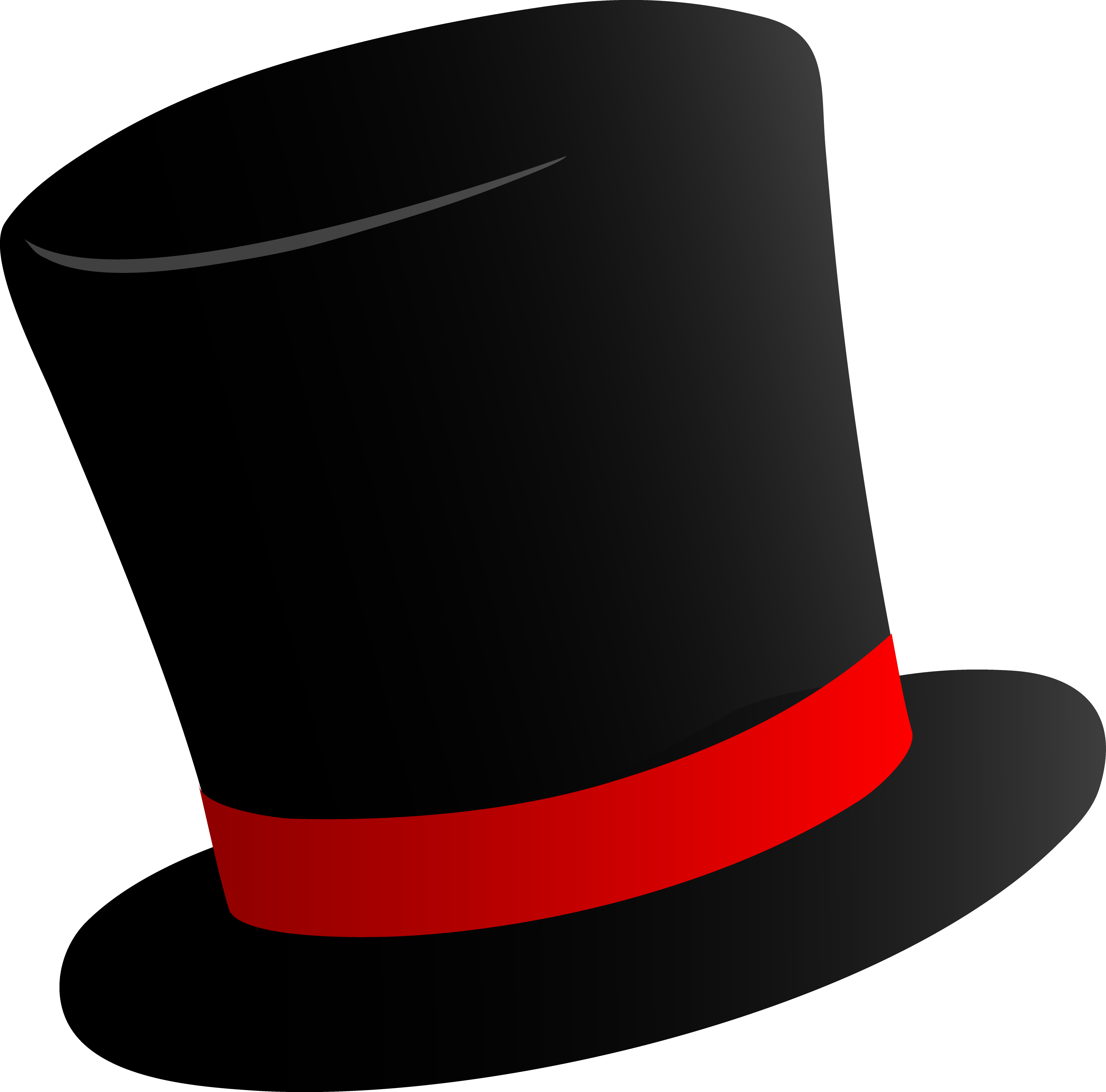Black Top Hat Design - Free Clip Art