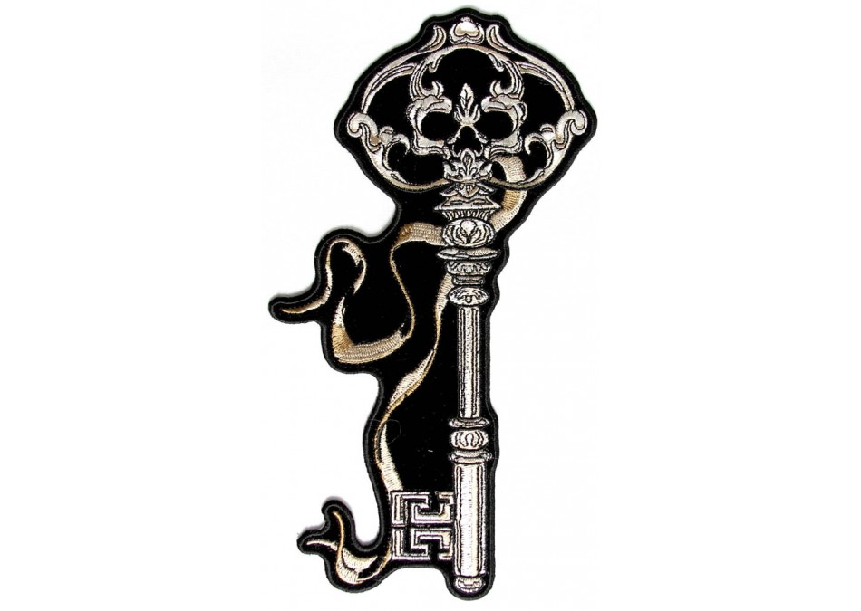 skeleton key with skull - Clip Art Library